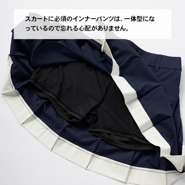 FILA スコート ゴルフ レディース 御上さん用 フィラ 下穿き 押し並べて型 伸ばすこと 律動的な調子 運動すること 好いたらしい 撥水 運動競技 米国海軍