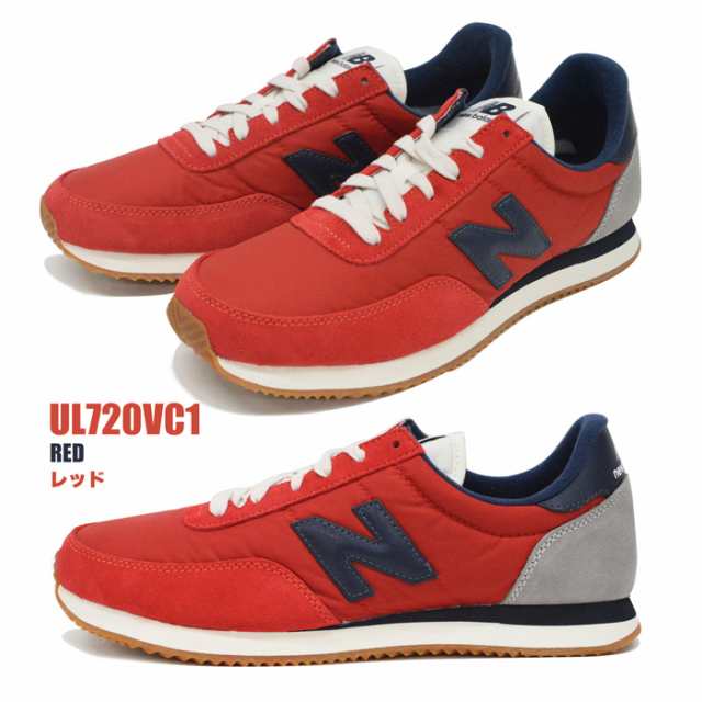 ニューバランス スニーカー メンズ NEW BALANCE UL720 靴 シューズ 25cm 25.5cm 26cm 26.5cm 27cm  27.5cm 28cm 28.5cm 29cm グレー レッ｜au PAY マーケット