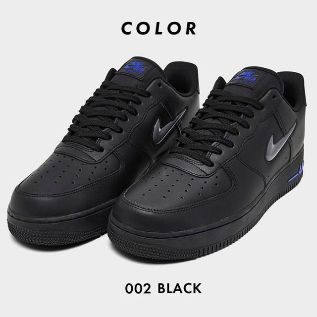 NIKE ナイキ メンズ スニーカー シューズ エアフォースワン ジュエル AIR FORCE 1 JEWEL CT3438 リフレクター ブラック ブルー