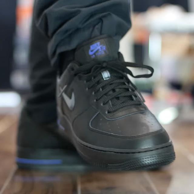 NIKE ナイキ メンズ スニーカー シューズ エアフォースワン ジュエル AIR FORCE 1 JEWEL CT3438 リフレクター ブラック ブルー
