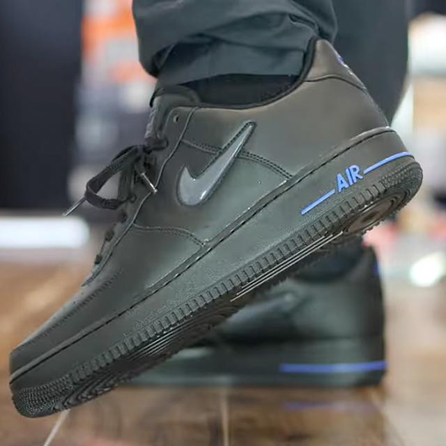 NIKE ナイキ メンズ スニーカー シューズ エアフォースワン ジュエル AIR FORCE 1 JEWEL CT3438 リフレクター ブラック ブルー