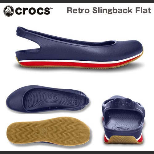 crocs slingback flats