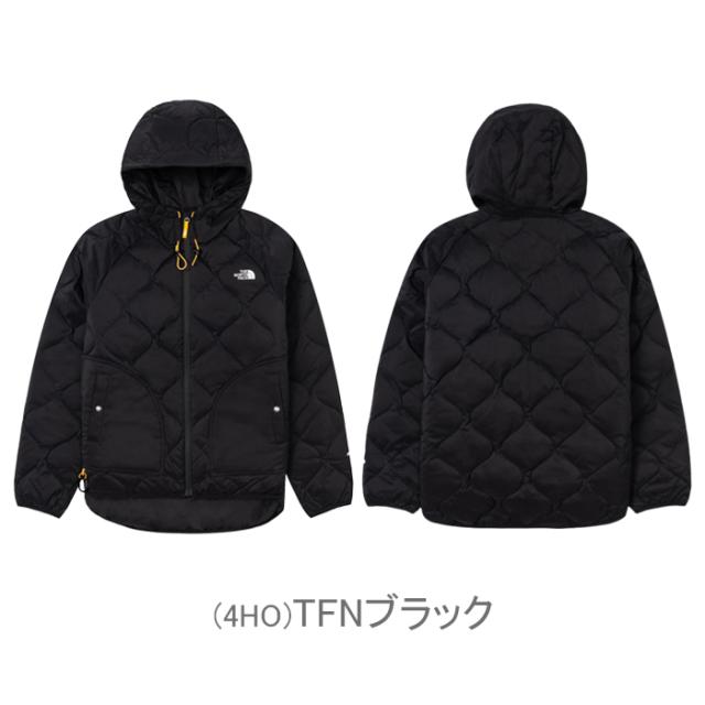 ダウンジャケット ノースフェイス レディース ホワイト ブラック 黒 白 アウター ネックピロー 軽量 フード NF0A83SO ランニング アウトドア 山登り キャンプ ドロップテール 耐風 撥水 600フィル ダウンジャケット ノースフェイス レディース ホワイト ブラック 黒 白