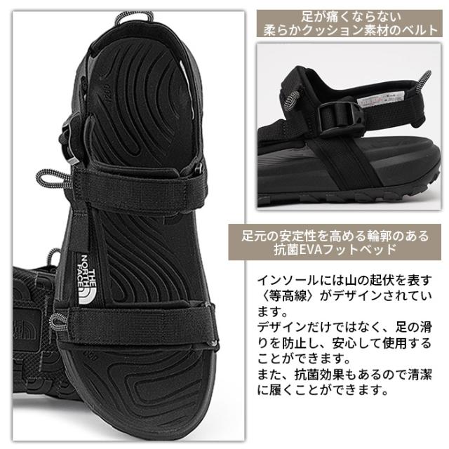 THE NORTH FACE レディース ノースフェイス 婦人 女性 サンダル NEW ERA 靴 ブラック アウトドア スポーツ 運動 デイリー 軽い 調整可能 フィット ラク 普段使い THE NORTH FACE レディース ノースフェイス 婦人 女性 サンダル NEW