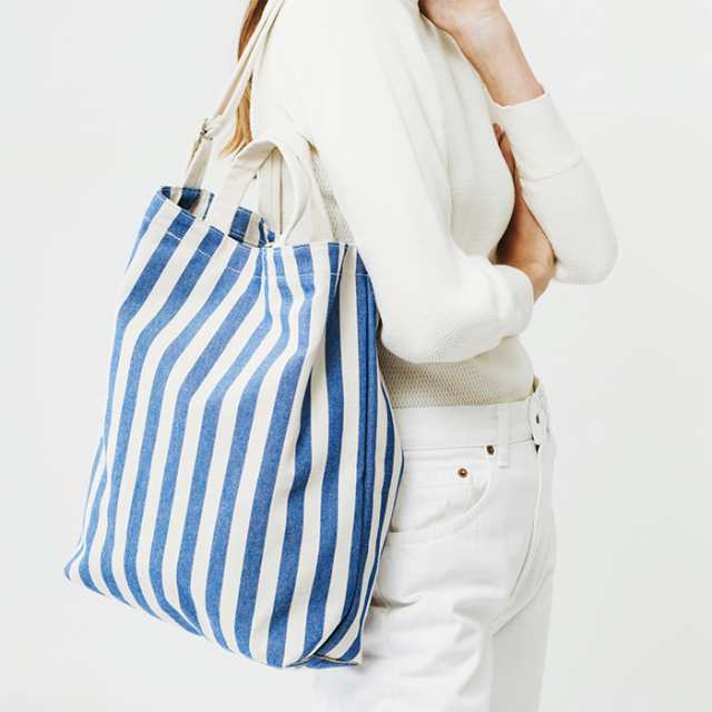 BAGGU バグゥ 2WAYトートバッグ DUCK BAG SUMMER STRIPE ショッピング