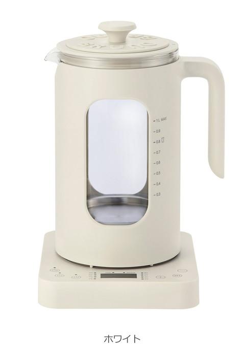 な*様 L2【未使用品】BRUNO 温度調節マルチケトル　1リットル 温度調節マルチケトル ホワイトの通販 | BRUNO online