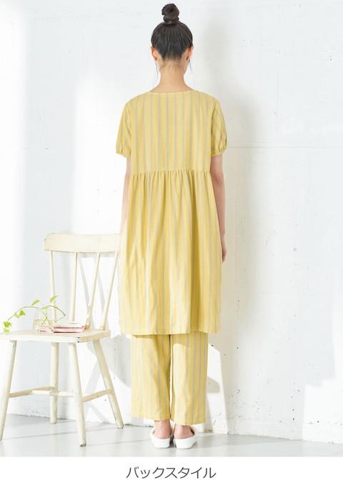 マタニティ 服 パジャマ 授乳しやすい セット ストライプダブルガーゼ半袖パジャマ マタニティパジャマ 半袖 半そで 授乳服 妊婦 ママの通販はau Pay マーケット マタニティ授乳服とベビー服のangeliebe Au Pay マーケット店