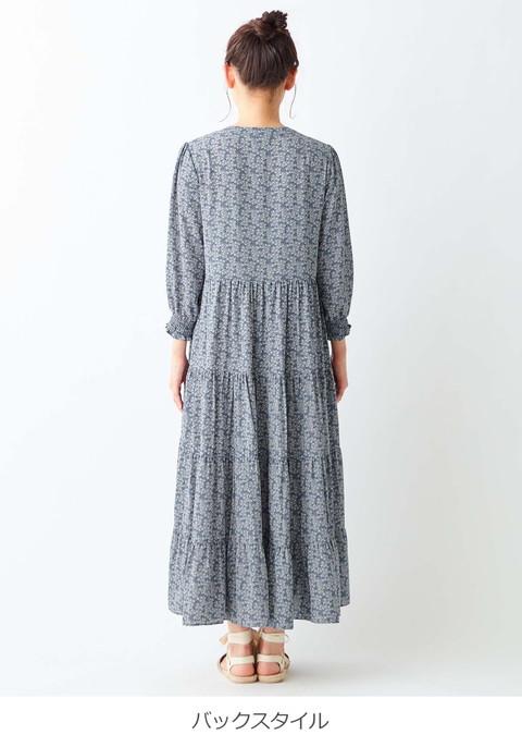 マタニティ ワンピース 授乳しやすい プリントティアードマキシワンピース 産前 産後 授乳服 妊婦服 マタニティー マタニティワンピース の通販はau Pay マーケット マタニティ授乳服とベビー服のangeliebe Au Pay マーケット店