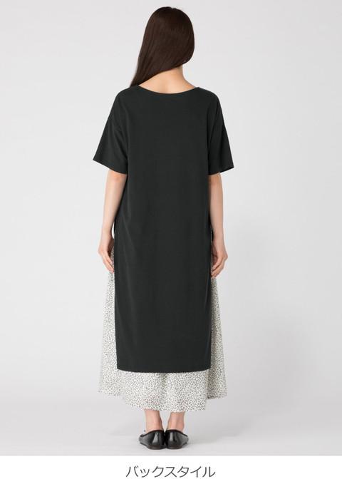 授乳服 マタニティ 服 ワンピース 授乳口付 セット スリット T