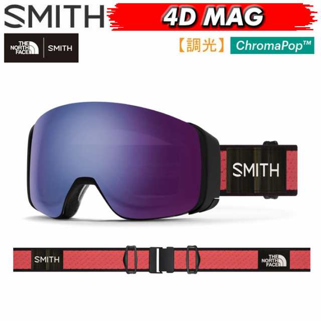 22-23 SMITH GOGGLE 4D MAG TNF Red x Smith [010273014] THE NORTH