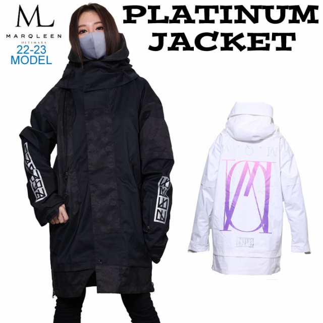 予約受付中】22-23 MARQLEEN PLATINUM JACKET MQ03001 マークリーン スノーボードウェア プラチナム ジャケット  ユニセックス [ 001／9の通販はau PAY マーケット - フォローズsurfsnow