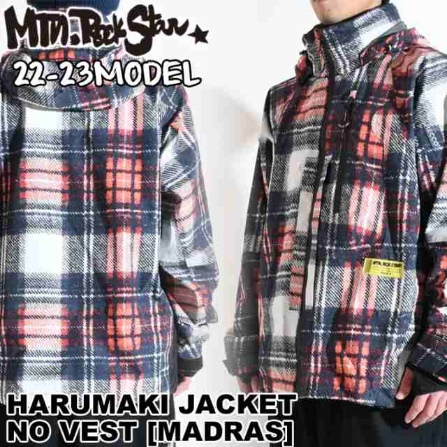 [在庫限り] 22-23 Mtn. Rock Star マウンテンロックスター HARUMAKI JACKET NO VEST [MADRAS] ハルマキ ジャケット ノーベスト MOUNTAIN