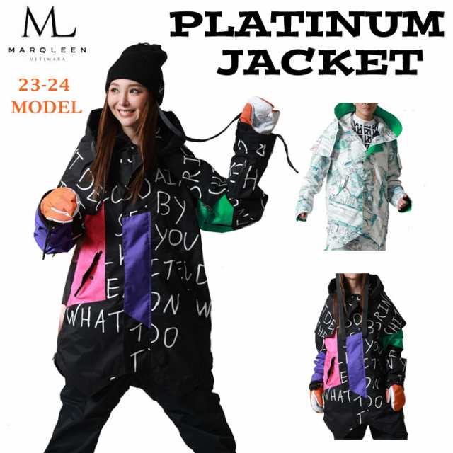 [即出荷] 23-24 MARQLEEN PLATINUM JACKET MQ04001 マークリーン スノーボードウェア プラチナム ジャケット ユニセックス [821／425]