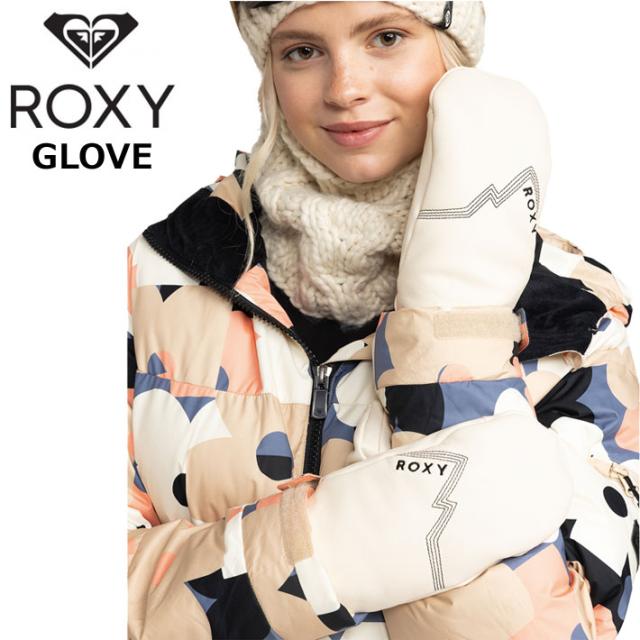 [メール便発送商品] 24-25 グローブ ロキシー ROXY ミトングローブ [ERJHN03250] スノーボード レディース EASTSTORM LEATHER MITT スノーグローブ スノボ スキー ウィンタースポーツ 日本正規品