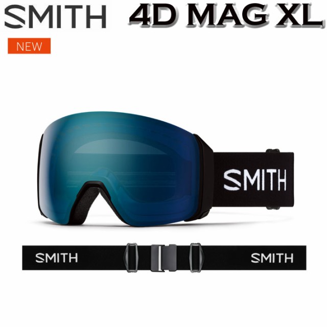 [早期予約] NEW 24-25 SMITH ゴーグル スミス 4D MAG XL フォーディー マグ エックスエル Black アジアンフィット スノーボード 2024 202