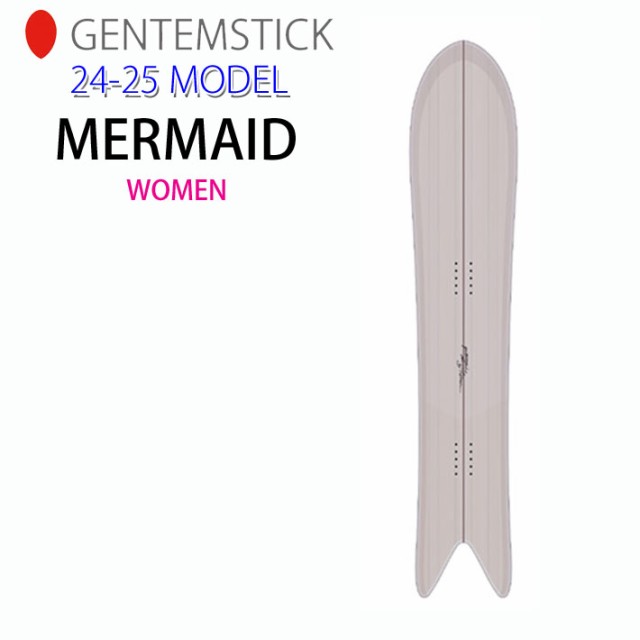 24-25 ゲンテンスティック GENTEMSTICK MERMAID 151cm マーメイド レディース スノーボード パウダーボード アクセルキャンバー 板 2024