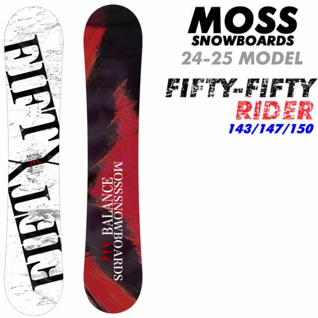 [早期予約] Newモデル 24-25 MOSS スノーボード FIFTY-FIFTY RIDER 143cm 147cm 150cm モス フィフティフィフティ ライダー グラトリ ス