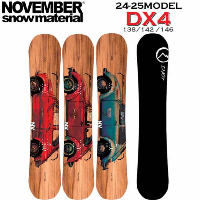 [選べる特典付き] 24-25 NOVEMBER DX4 ノベンバー ディエックスフォー DX FOUR 138cm 142cm 146cm ノーベンバー グラトリ パーク レディ