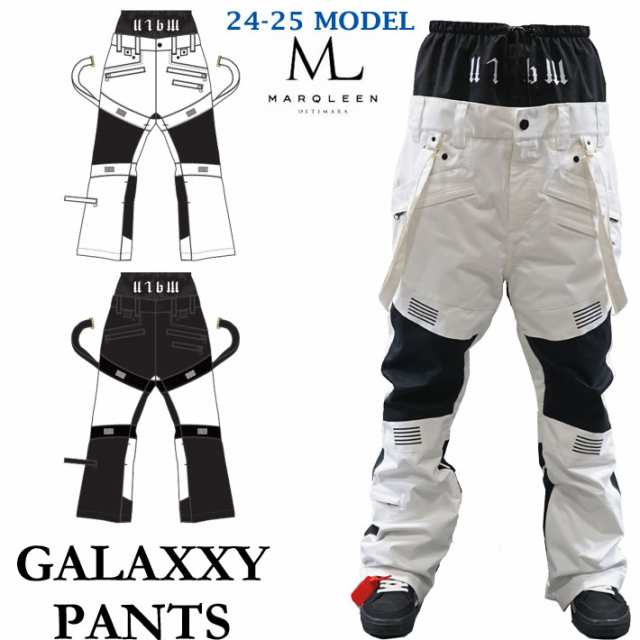 [予約] 24-25 MARQLEEN GALAXXY PANTS MQ05500 マークリーン スノーボードウェア ギャラクシー パンツ ユニセックス [000／990]