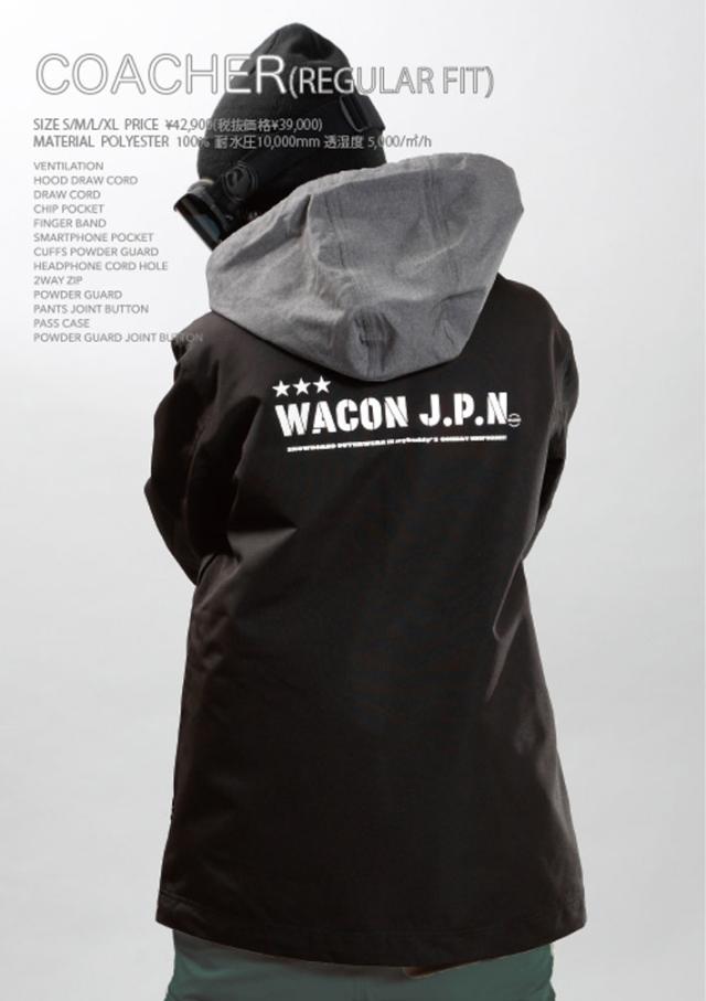 25-26 WACON ウェア ジャケット ワコン スノーボード ウェア メンズ COACHER JACKET コーチャー ジャケット 2025 2026 日本正規品_9