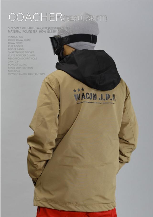 25-26 WACON ウェア ジャケット ワコン スノーボード ウェア メンズ COACHER JACKET コーチャー ジャケット 2025 2026 日本正規品_10
