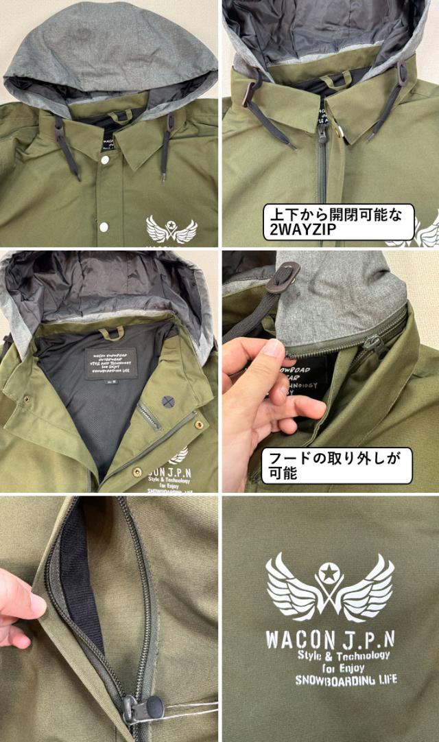 25-26 WACON ウェア ジャケット ワコン スノーボード ウェア メンズ COACHER JACKET コーチャー ジャケット 2025 2026 日本正規品_14
