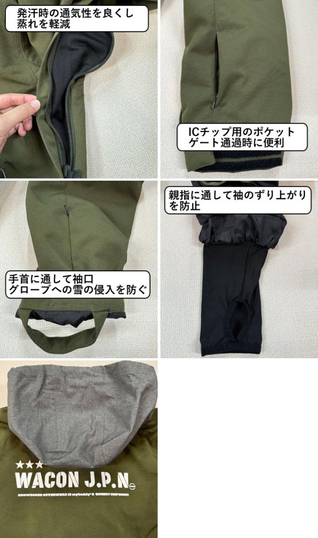 25-26 WACON ウェア ジャケット ワコン スノーボード ウェア メンズ COACHER JACKET コーチャー ジャケット 2025 2026 日本正規品_15