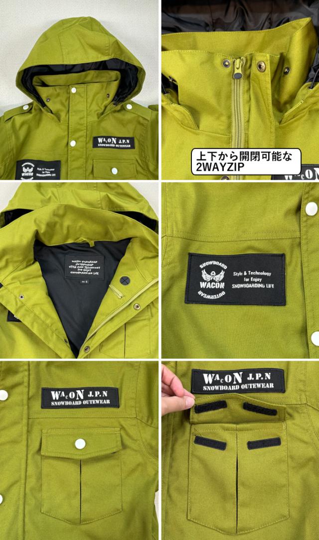 25-26 WACON ウェア ジャケット ワコン スノーボード ウェア メンズ COMBAT JACKET コンバット ジャケット 2025 2026 日本正規品_12