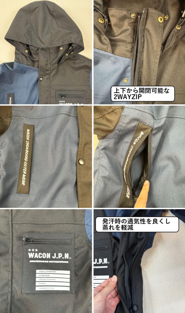 25-26 WACON ウェア ジャケット ワコン スノーボード ウェア メンズ TRICKY JACKET トリッキー ジャケット 2025 2026 日本正規品_8