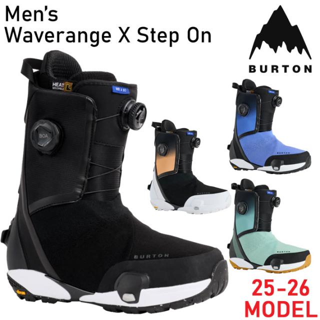 25-26 バートン ブーツ BURTON Step On ステップオン メンズ Waverange X ウェイブレンジ エックス Wide ワイド スノーボード スノーブーツ スノボ 日本正規品 2025 2026