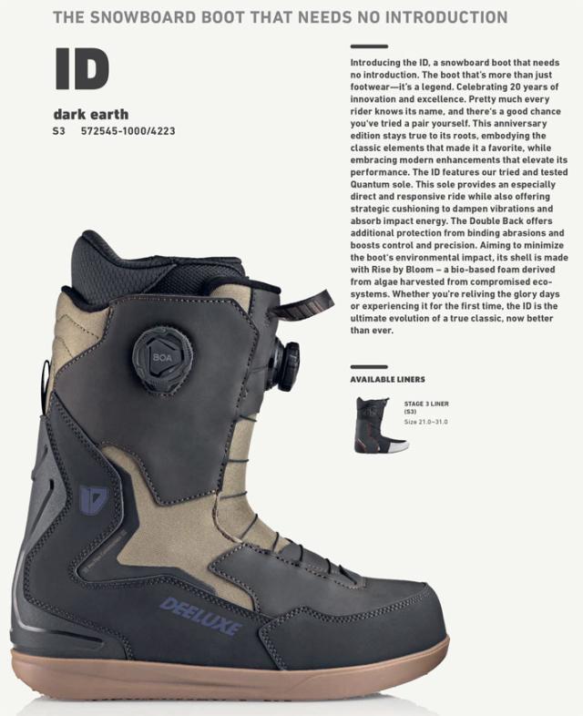 25-26 DEELUXE ブーツ ID DUAL BOA ディーラックス アイディーデュアルボア S3 サーモインナーライト BOOTS スノーボード 2025 2026 日本正規品_9