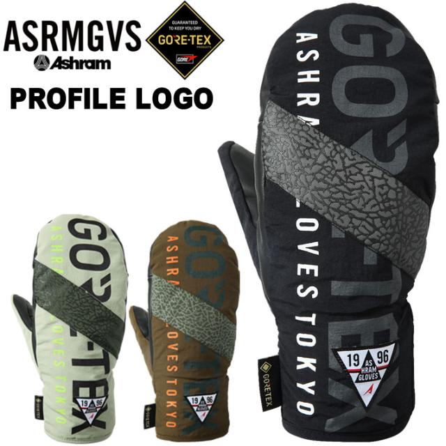 [予約] 25-26 Ashram アシュラム ゴアテックス ミトングローブ PROFILE LOGO MITT スノーボードグローブ 2025 2026 [メール便発送商品]