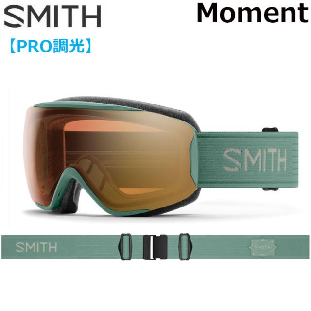 25-26 SMITH ゴーグル スミス Moment モーメント Cactus 調光レンズ Pro調光 アジアンフィット スノーボード 2025 2026 日本正規品 [010276080]