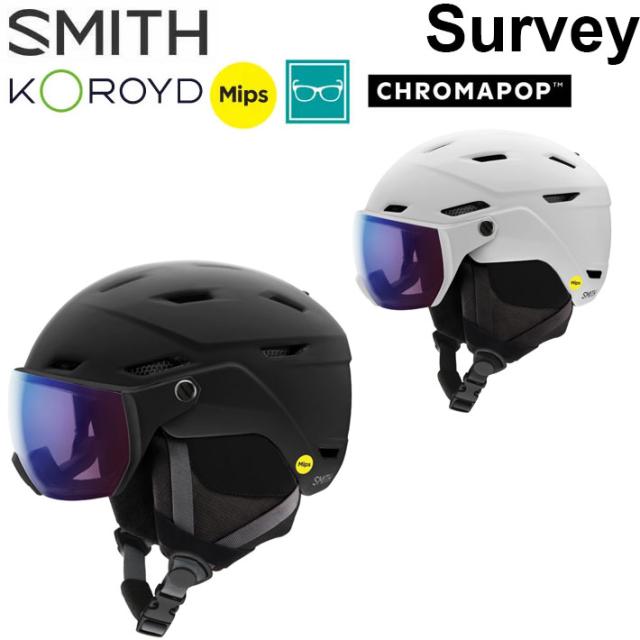 25-26 SMITH ヘルメット スミス Survey サーベイ [MIPS US FIT] ミップス バイザーヘルメット 調光レンズ HELMET スノーボード 2025 2026 日本正規品