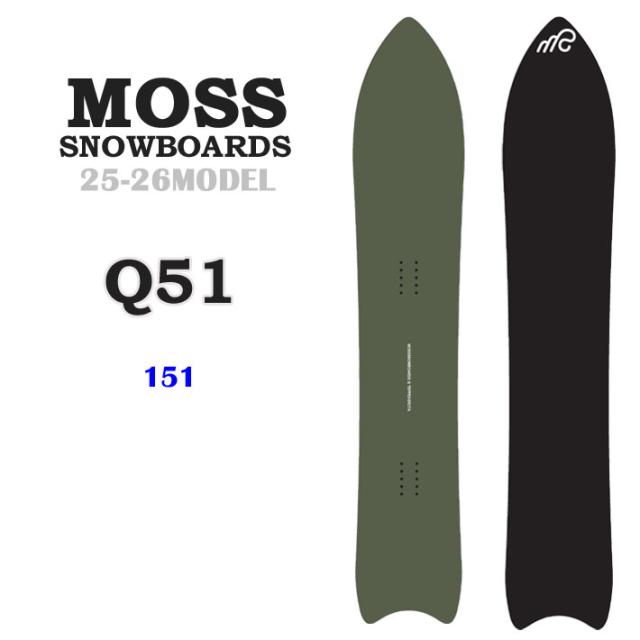 予約商品] 25-26 MOSS スノーボード Q51 キュウゴーイチ Q