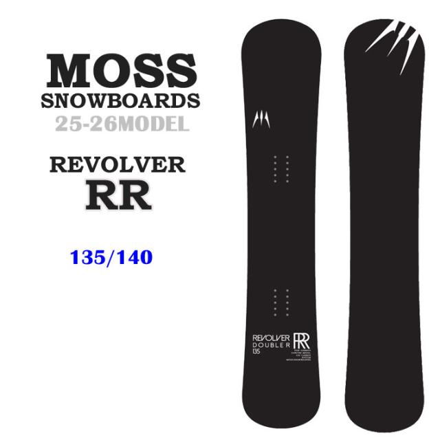 [予約商品] 25-26 MOSS モス REVOLVER RR リボルバー ダブルアール スノーボード 135cm 140cm メタル テクニカルボード カービング セミハンマーヘッド スノボ キッズ ジュニア 板 日本正規品