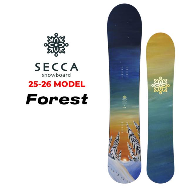 SECCA スノーボード　forest150 予約商品] 25-26 Secca スノーボード セッカ Forest フォレスト 146cm