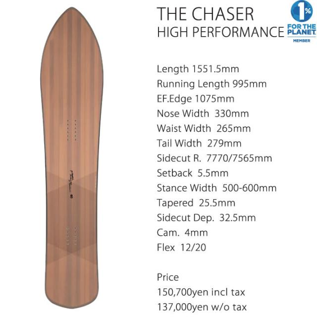 予約商品] 25-26 GENTEMSTICK THE CHASER HIGH PERFORMANCE 155.15cm