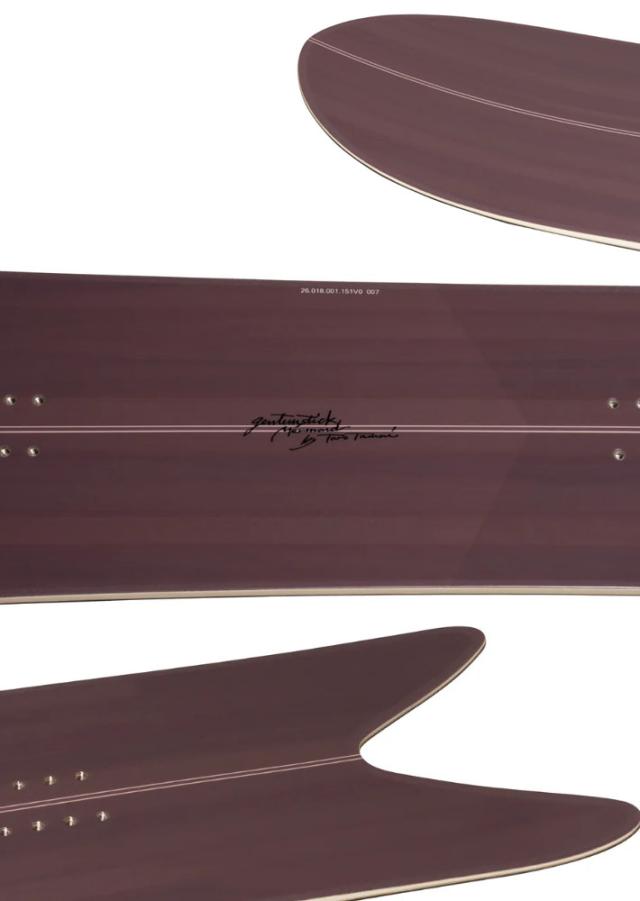 25-26 GENTEMSTICK MERMAID 151cm ゲンテンスティック レディース スノーボード マーメイド パウダーボード アクセルキャンバー 板 2025 2026_2