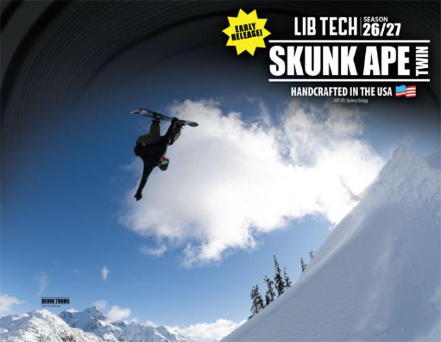 EARLY MODEL 26-27 LIB TECH リブテック スノーボード SKUNK APE TWIN 163W 166W メンズ 板 2026 2027_5