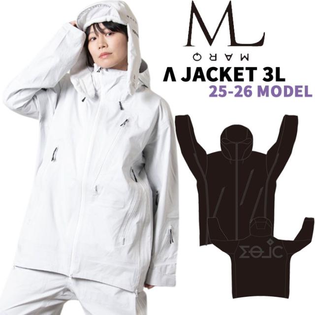 [予約商品] 25-26 MARQLEEN λ 3L JACKET MQ05012 マークリーン スノーボードウェア ラムダ スリーエル ジャケット ユニセックス  [003／993]