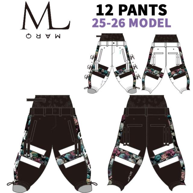 [予約商品] 25-26 MARQLEEN 12 PANTS MQ06507 マークリーン スノーボードウェア トゥエルヴ パンツ ユニセックス [993／003]
