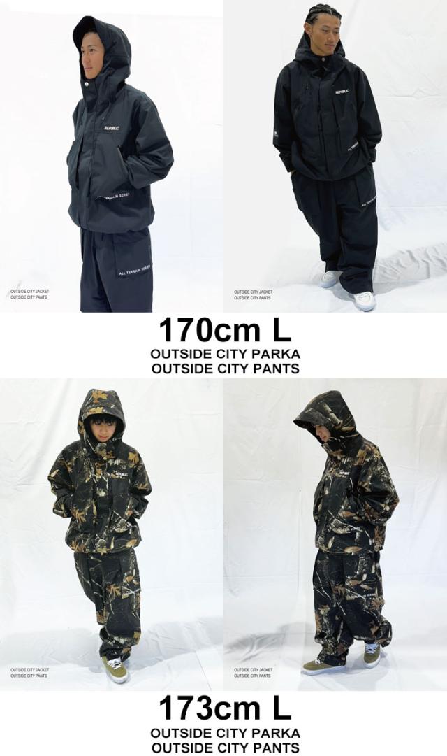 25-26 REPUBLIC & CO ウェア リパブリック OUTSIDE CITY PARKA スノーボード アウトサイドシティパーカー ジャケット メンズ レディース スノーボードウェア スノーウェアー アウトドア キャンプ 釣り スケートボード 2025 2026 日本正規品 25-26 REPUBLIC & CO ウェア リパブリック OUTSIDE CITY PARKA