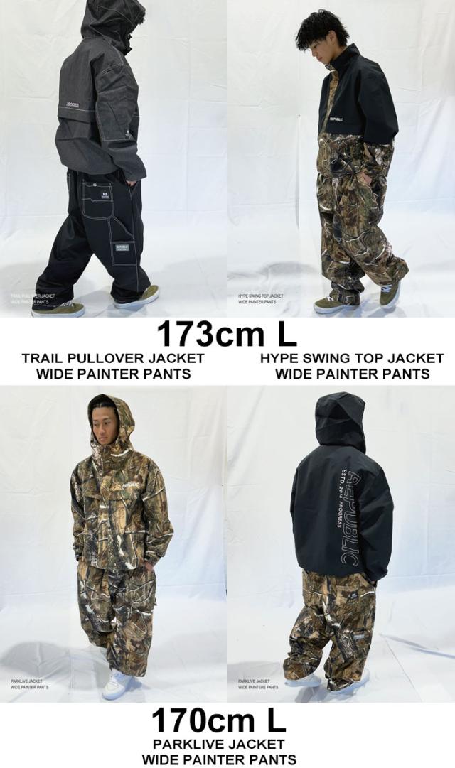 25-26 REPUBLIC & CO ウェア リパブリック WIDE PAINTER PANTS スノーボード ワイドペインター パンツ メンズ レディース スノーボードウェア スノーウェアー アウトドア キャンプ 釣り スケートボード 2025 2026 日本正規品 25-26 REPUBLIC & CO ウェア リパブリック WIDE PAINTER PANTS