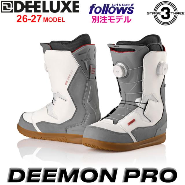 [予約商品] フォローズ別注！26-27 DEELUXE ブーツ DEEMON PRO ディーラックス ディーモン プロ S3 熱成型がいらないそのまま履けるインナー 2026 2027 日本正規品