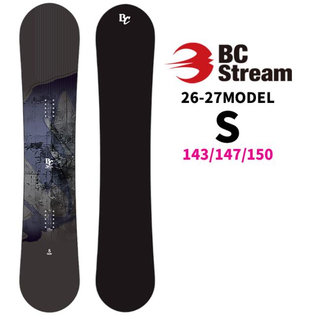 [予約商品] 26-27 ビーシーストリーム BC Stream SNOWBOARDS スノーボード S エス 143cm 147cm 150cm レディース JOINT 青木玲 キャンバー ボード スノボ 板 SNOW BOARDS 2026 2027