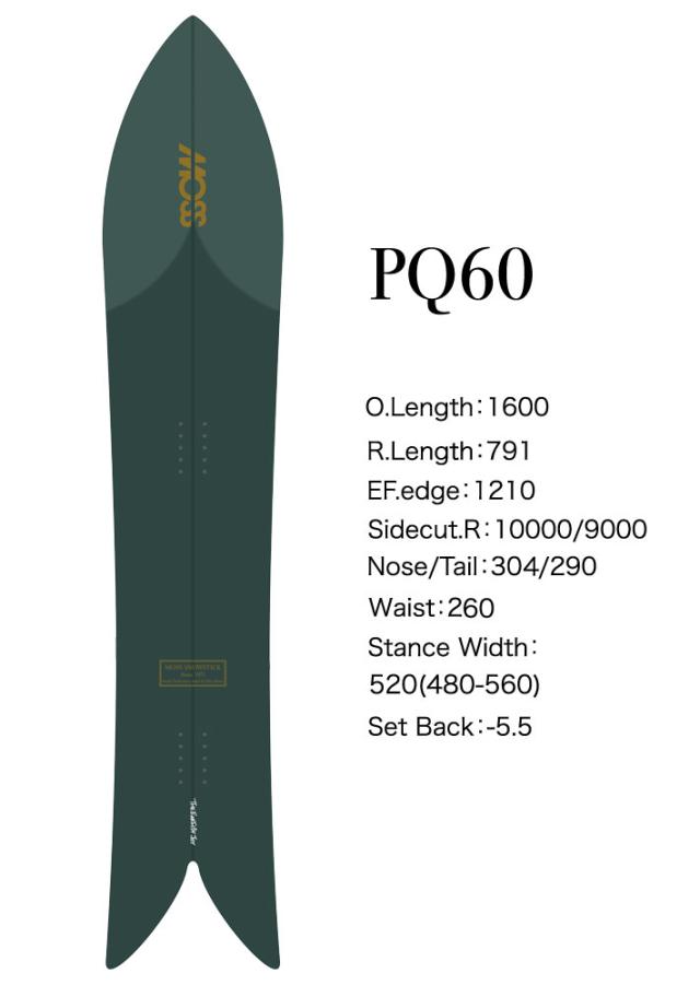 予約商品] 26-27 MOSS SNOWSTICK パウダーボード PQ60 モス スノー