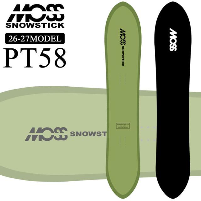 予約商品] 26-27 MOSS SNOWSTICK パウダーボード PT58 モス スノー