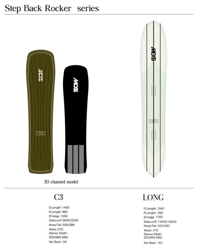 [予約商品] 26-27 モス スノースティック MOSS SNOWSTICK LONG ロング 184cm POWDER パウダーボード 送料無料 スノーボード スノボ 板 2026 2027 日本正規品_3