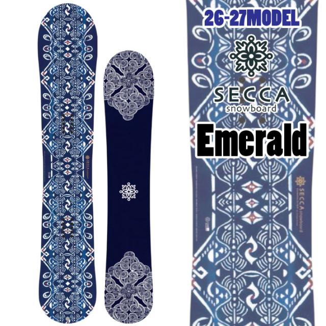 予約商品] 26-27 セッカ スノーボード Secca Emerald エメラルド 154cm